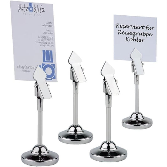 Stainless Steel Table Number Grips 105mm (4 Pack) cf308