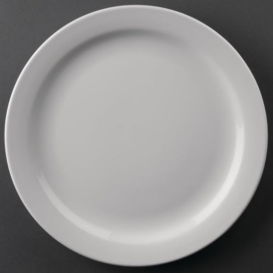 Olympia Athena Narrow Rimmed Plates 226mm (12 Pack) cf363