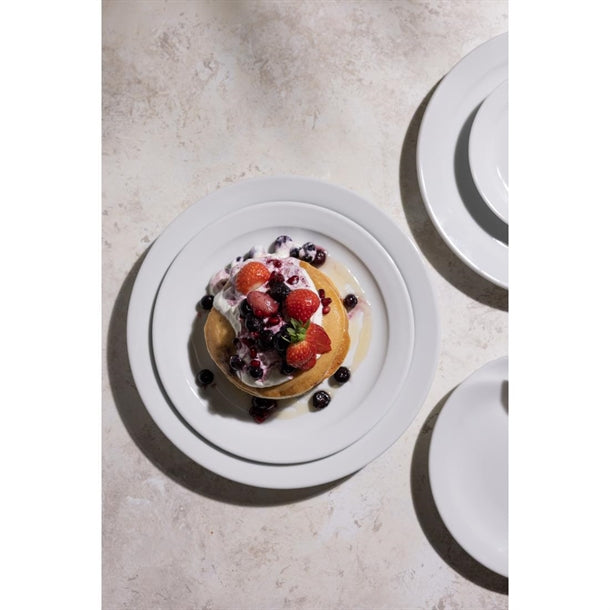 Olympia Athena Narrow Rimmed Plates 226mm (12 Pack) cf363