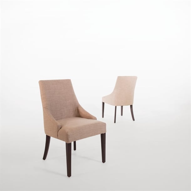 Bolero Neutral Finesse Dining Chairs (2 Pack) cf367
