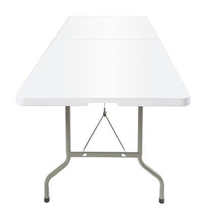 Bolero Rectangular Centre Folding Table White 8ft (Single) cf375