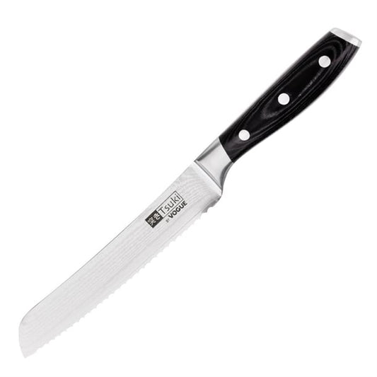 Vogue Tsuki Series 7 Bread Knife Black 19.6cm cf842