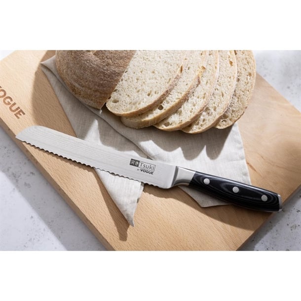 Vogue Tsuki Series 7 Bread Knife Black 19.6cm cf842