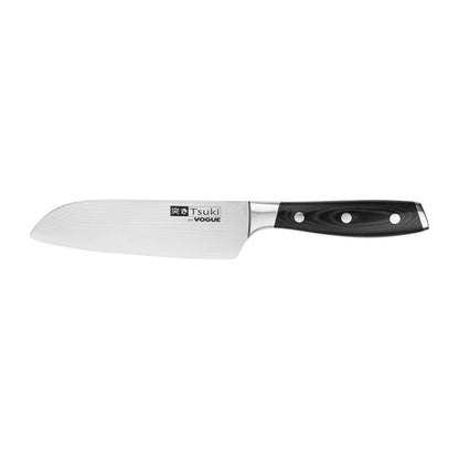 Vogue Tsuki Series 7 Santoku Knife Black 17.5cm cf844
