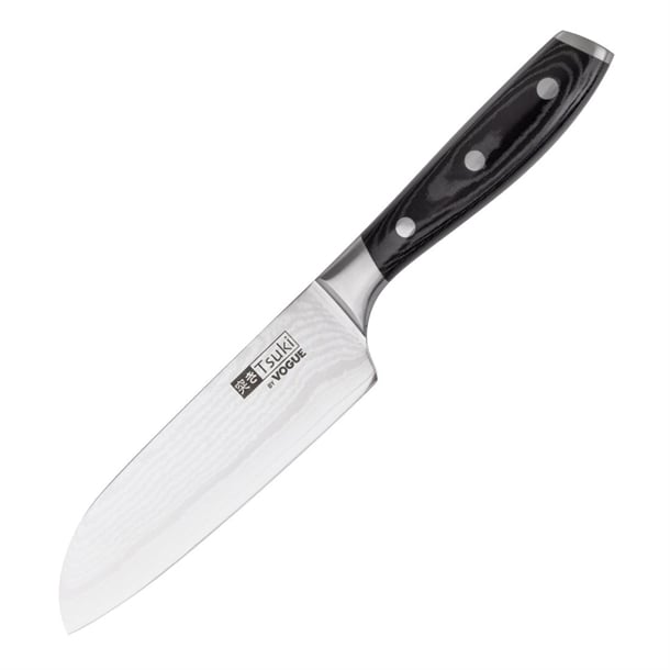 Vogue Tsuki Series 7 Santoku Knife Black 17.5cm cf844