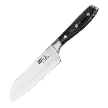 Vogue Tsuki Series 7 Santoku Knife Black 17.5cm cf844