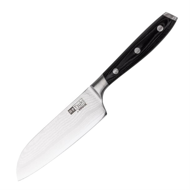 Vogue Tsuki Series 7 Santoku Knife Black 14.3cm cf845