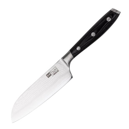 Vogue Tsuki Series 7 Santoku Knife Black 14.3cm cf845
