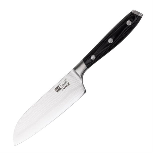 Vogue Tsuki Series 7 Santoku Knife Black 14.3cm cf845