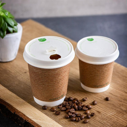 Vegware Compostable 89-Series Paper Hot Cup Lid (1000 Pack) cf887
