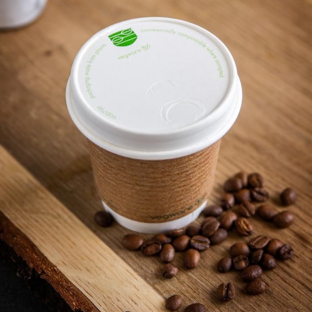 Vegware Compostable 79-Series Paper Hot Cup Lid (1000 Pack) cf888