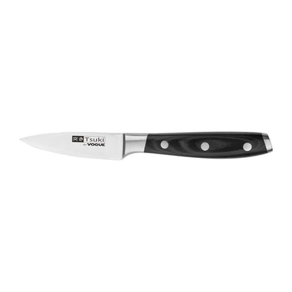 Vogue Tsuki Series 7 Paring Knife Black 8.4cm cf894