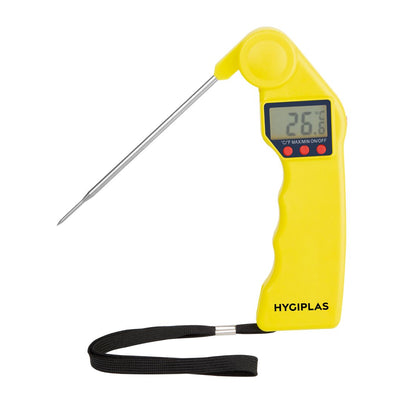 Hygiplas Easytemp Colour Coded Yellow Thermometer cf912
