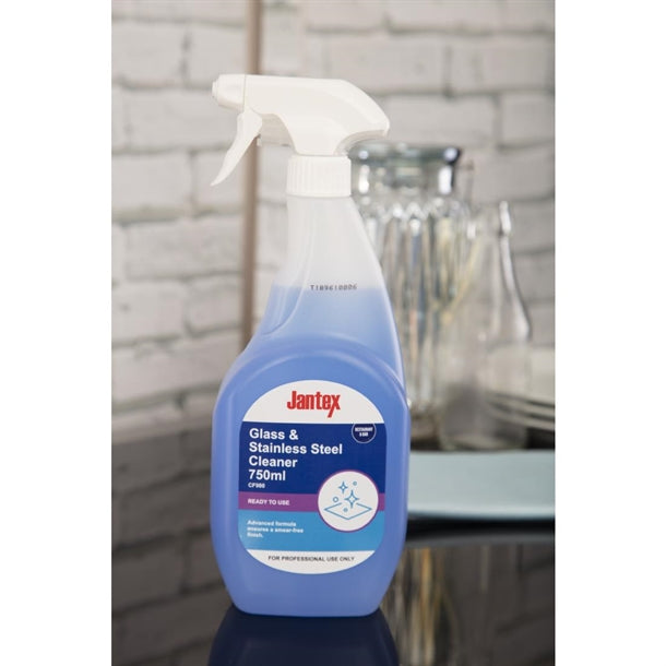 Jantex Glass & Stainless Steel Cleaner Ready To Use 750ml cf980