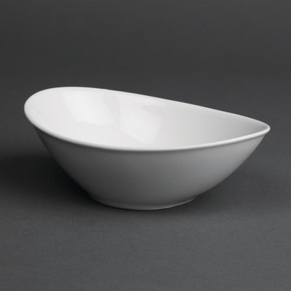 Royal Porcelain Classic White Oval Bowls 155x105mm (12 Pack) cg059