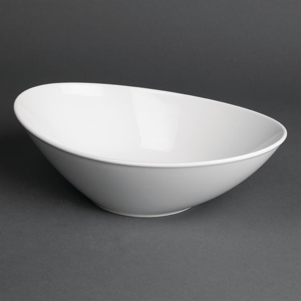 Royal Porcelain Classic White Oval Bowls 255x180mm (6 Pack) cg061
