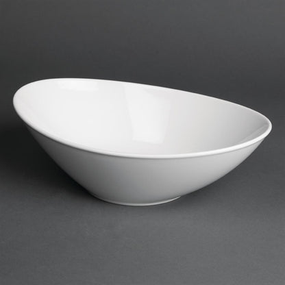 Royal Porcelain Classic White Oval Bowls 255x180mm (6 Pack) cg061