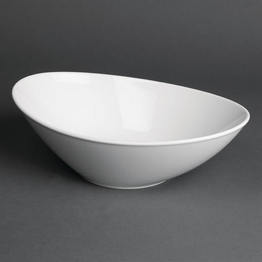 Royal Porcelain Classic White Oval Bowls 255x180mm (6 Pack) cg061