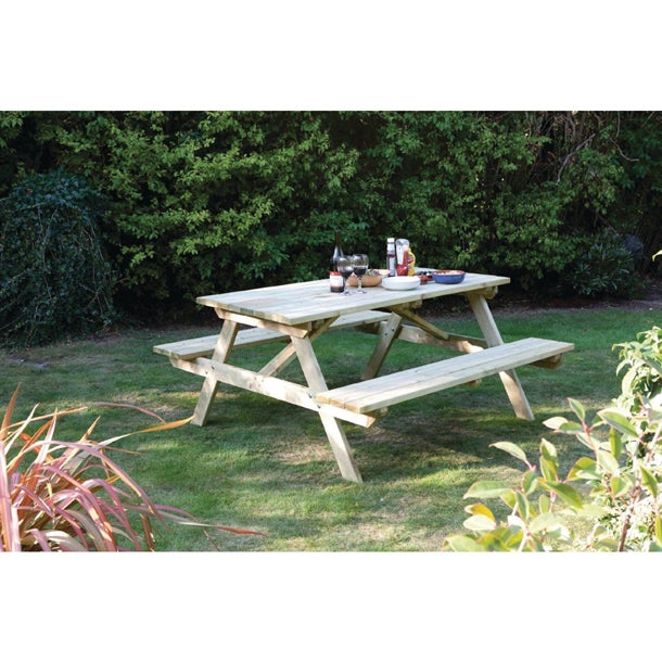 Rowlinson Wooden Picnic Bench 5ft cg095