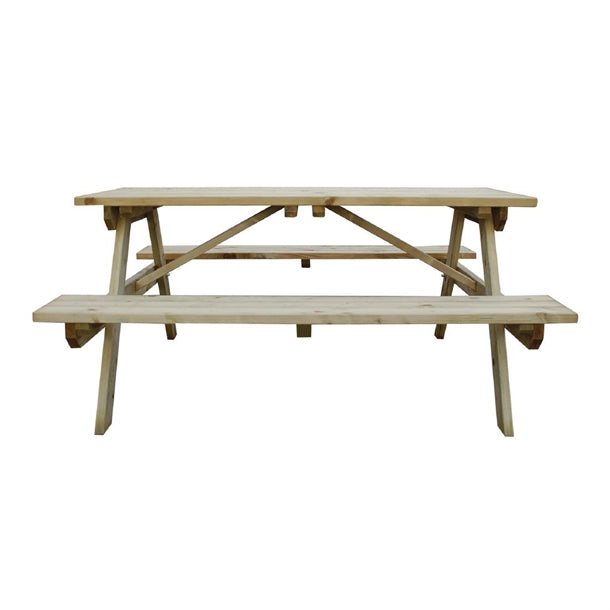 Rowlinson Wooden Picnic Bench 5ft cg095