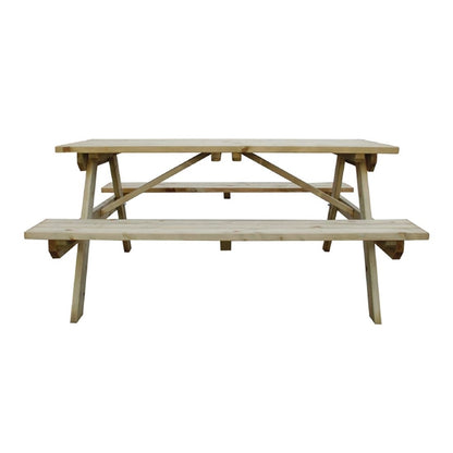 Rowlinson Wooden Picnic Bench 5ft cg095