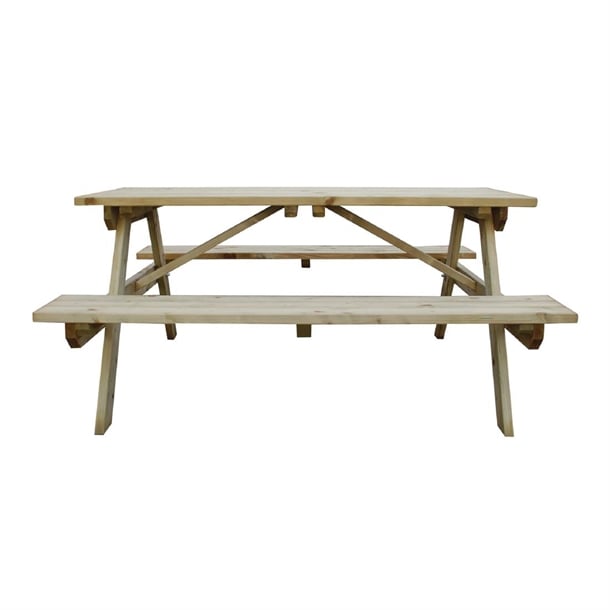 Rowlinson Wooden Picnic Bench 5ft cg095