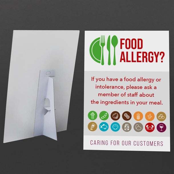 Customer Allergen Symbols & Ingredients Awareness Pub & Cafe Notice (2 x Display Options) cg204