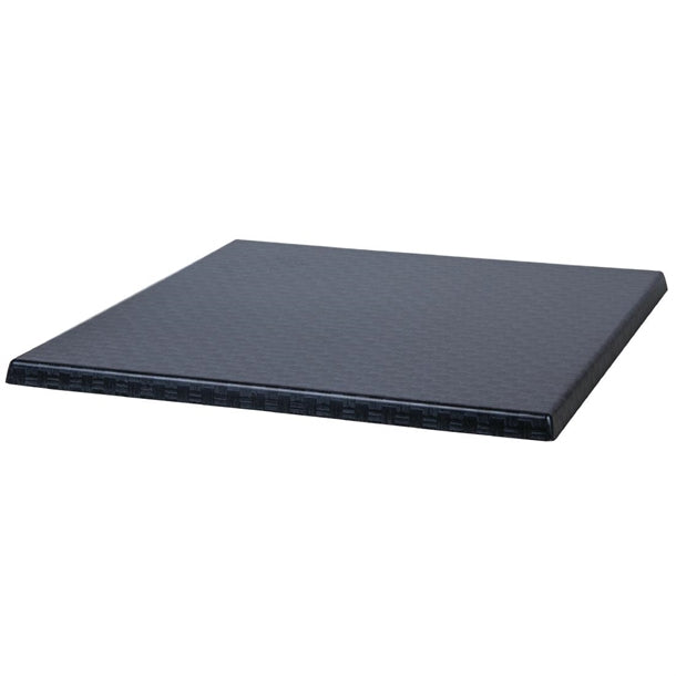 Werzalit Pre-drilled Square Table Top  Rattan Anthracite 700mm cg665
