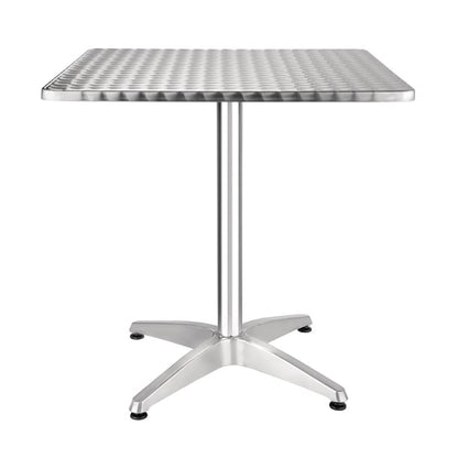 Bolero Square Stainless Steel Bistro Table 700mm cg834