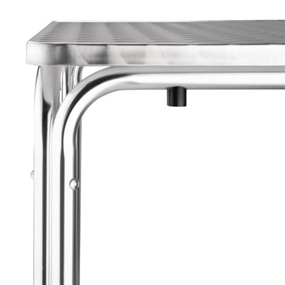 Bolero Steel and Aluminium Square Leg Table 600mm cg837