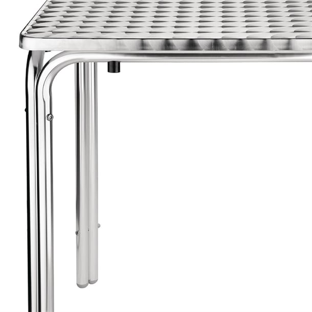 Bolero Steel and Aluminium Square Leg Table 600mm cg837