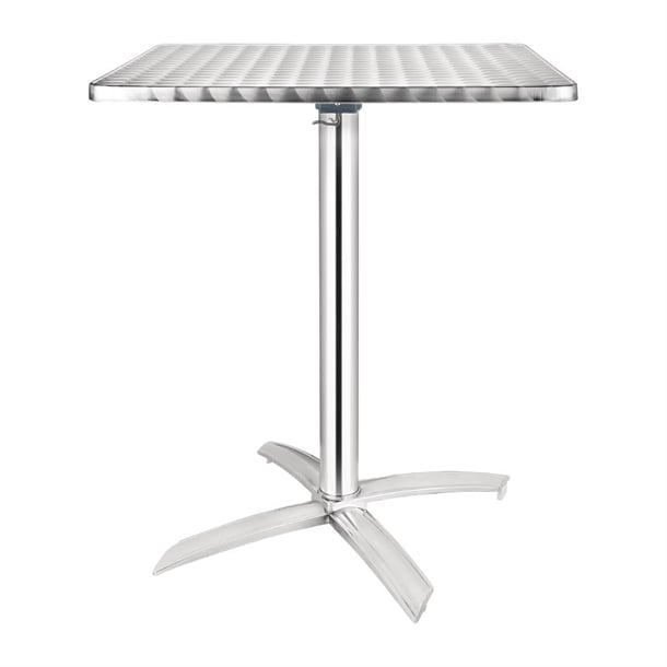 Bolero Square Flip Top Table Stainless Steel 600mm cg838