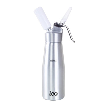ICO Aluminium Whipped Cream Dispenser Silver 500ml ch036
