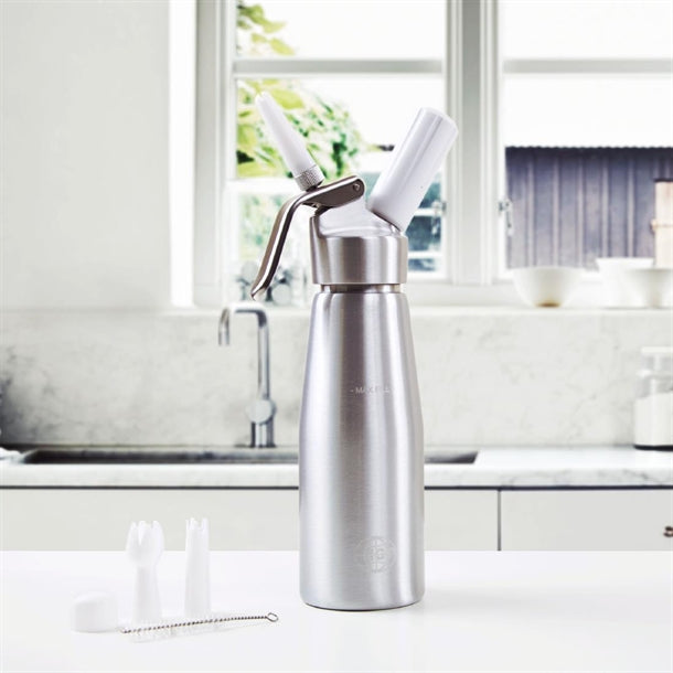 ICO Aluminium Whipped Cream Dispenser Silver 500ml ch036