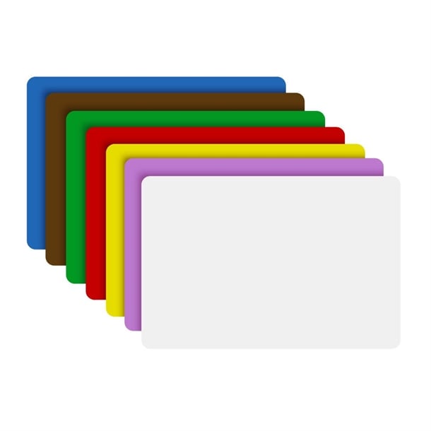 Hygiplas 7-Piece Chopping Board Set 450x300x1.5mm ch043