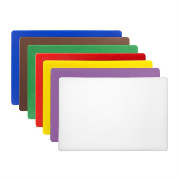 Hygiplas Low Density 7-Piece Chopping Boards Set 450x300x20mm ch044