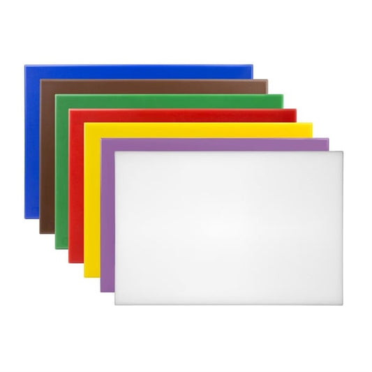 Hygiplas High Density Antibacterial 7-Piece Chopping Board Set 450x305x10mm ch045