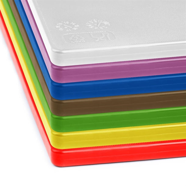 Hygiplas Low Density Antibacterial 7-Piece Chopping Board Set 450x300mm ch046