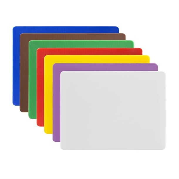 Hygiplas Low Density 7-Piece Chopping Board Set Small 305x229x12mm ch049