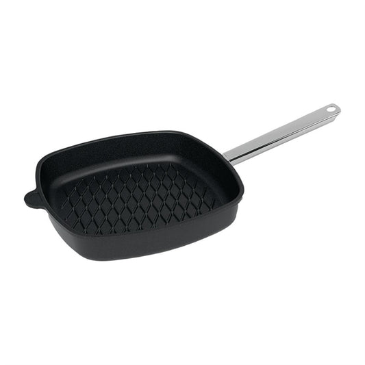 AMT Gastroguss Aluminium Non-Stick Flat Square BBQ Surface Pan 28cm ch095