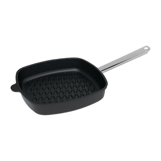 AMT Gastroguss Aluminium Non-Stick Flat Square BBQ Surface Pan 28cm ch095