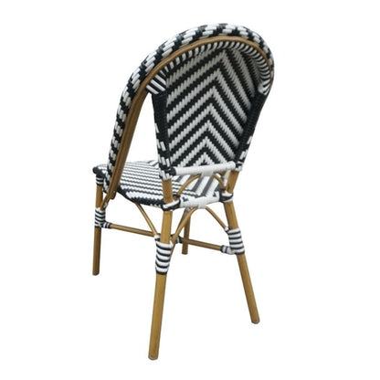 Bolero Parisian Style Rattan Side Chair Black (2 Pack) ch111