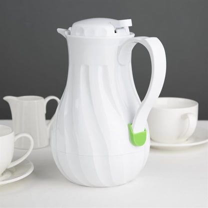 Olympia Insulated Swirl Jug White 1.2Ltr ch119