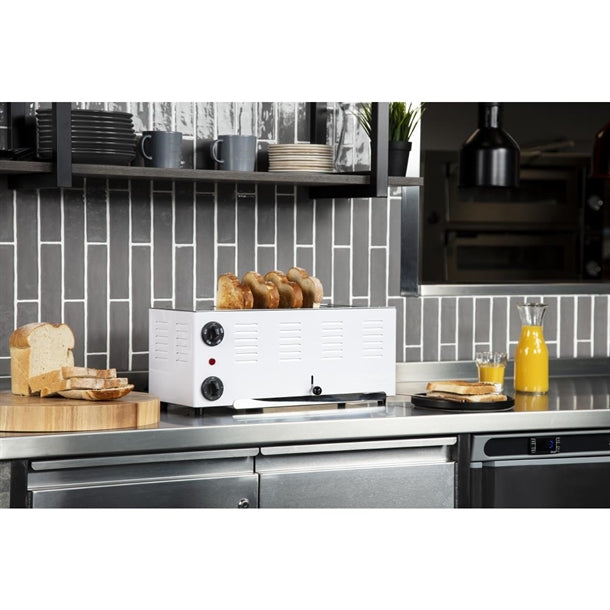 Rowlett Regent 6 Slot Toaster White with 2x Additional Elements ch176