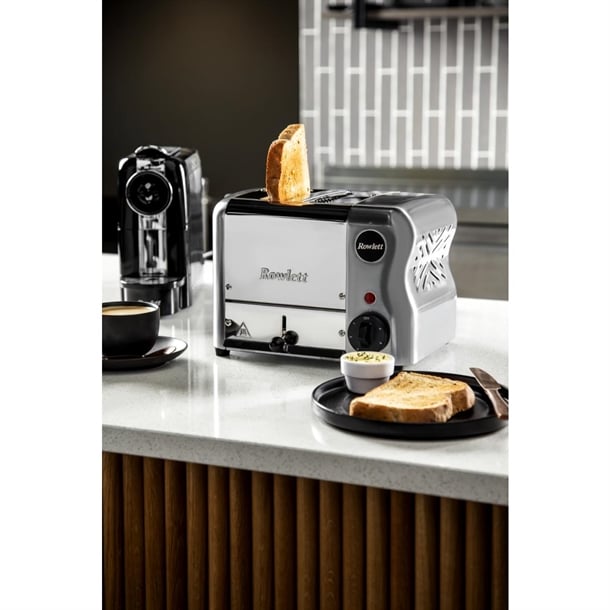 Rowlett Esprit 2 Slot Toaster Chrome w/2 x Additional Elements & Sandwich Cage ch177