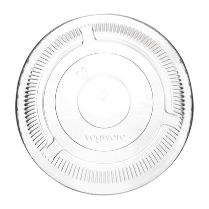 Vegware 96 Series Compostable Cold Cup Flat Lids No Hole 12/16oz (1000 Pack) ch384