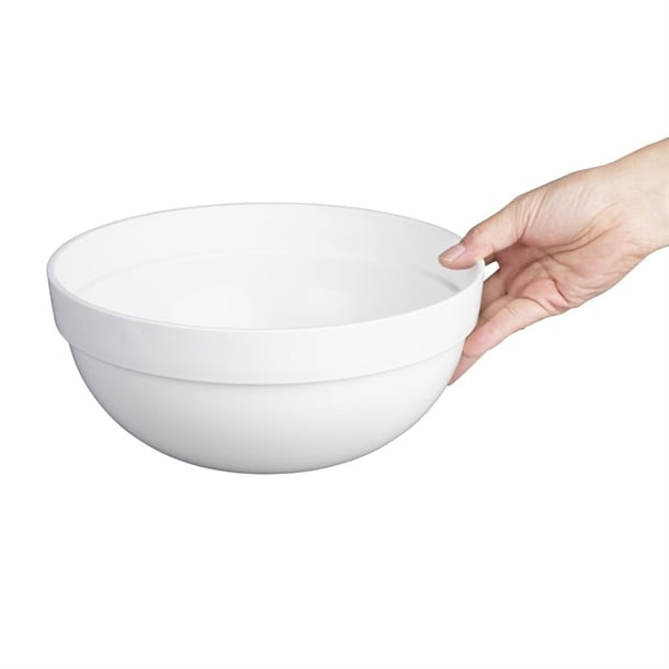 Nisbets Essentials Polypropylene White Mixing Bowl 3Ltr ch399