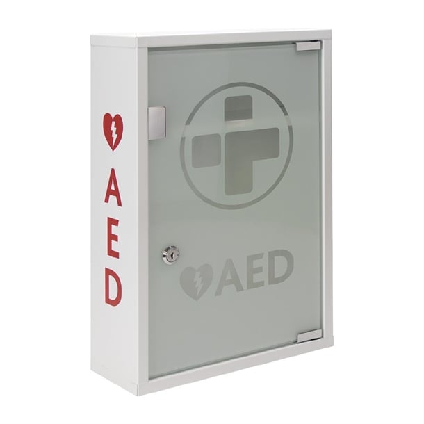 Automated External Defibrillator Alarmed Metal Cabinet ch787