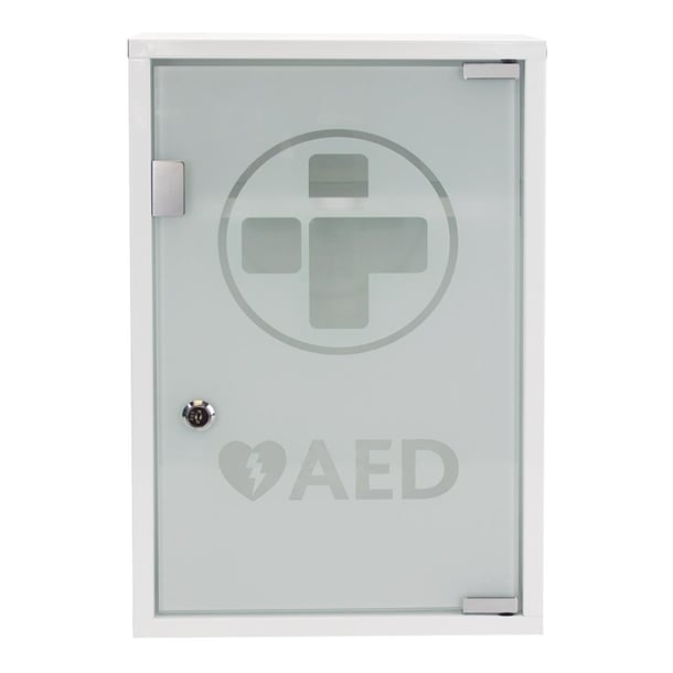 Automated External Defibrillator Alarmed Metal Cabinet ch787