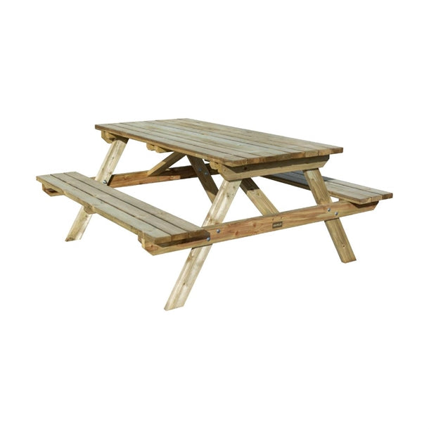 Rowlinson Picnic Table Natural Timber 180cm ch879
